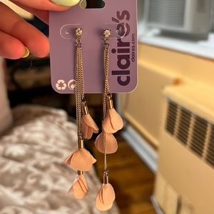 New Long Pink Earrings One Size